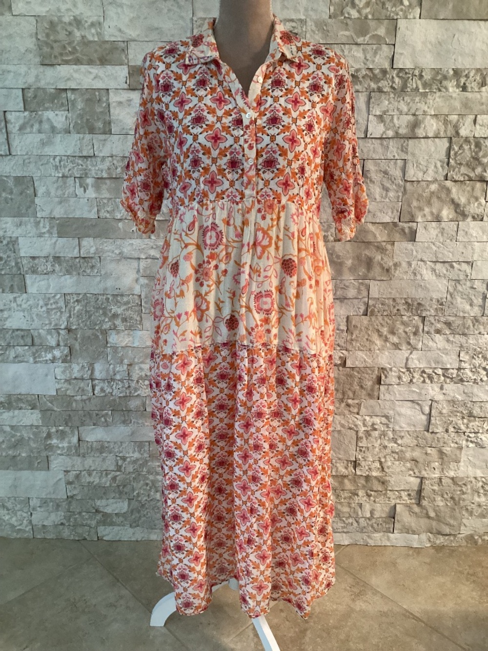 Dolma Kelly Block Print Dress
